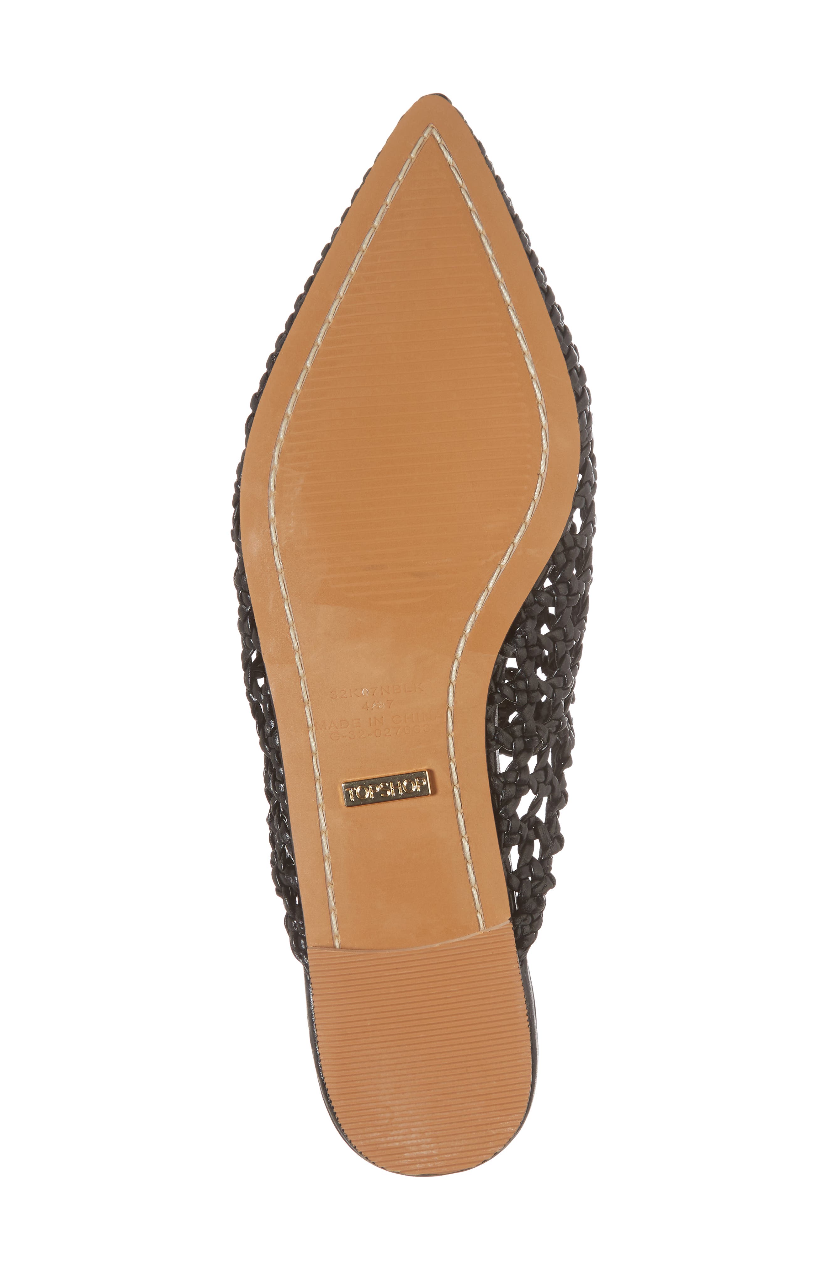 Topshop Knot Woven Mule, Alternate, color, 