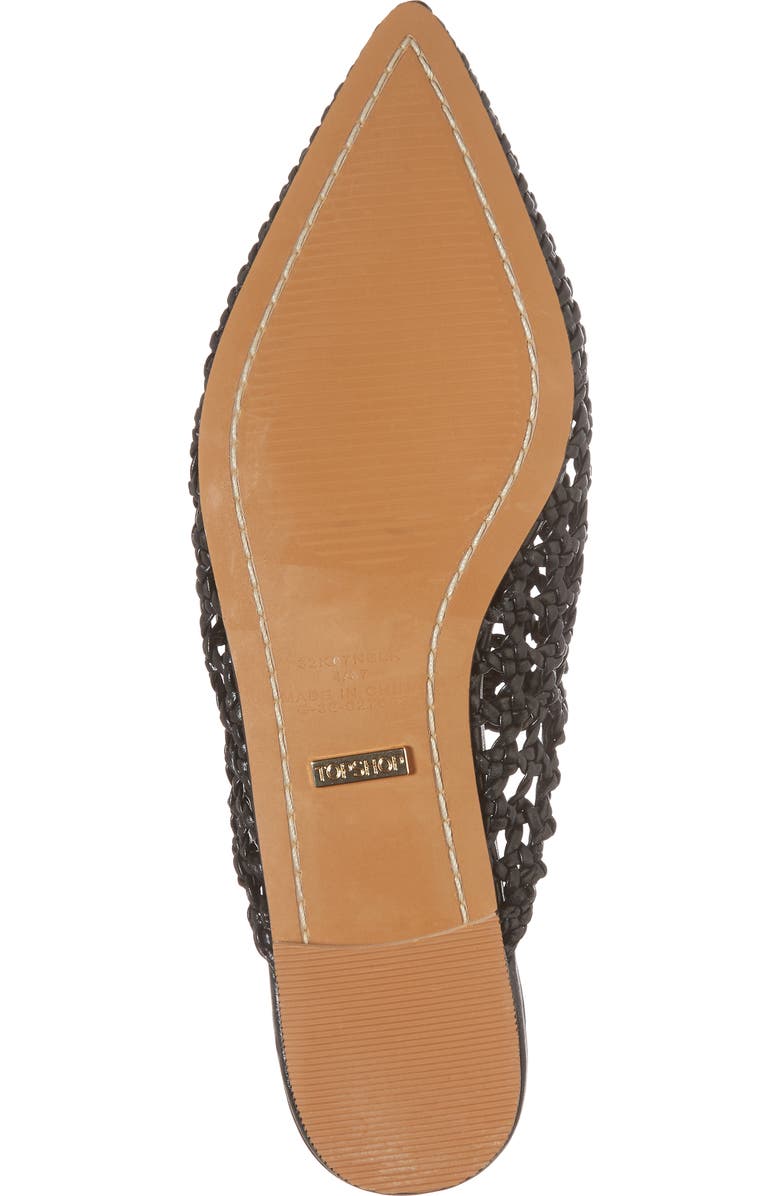 Topshop Knot Woven Mule, Alternate, color,