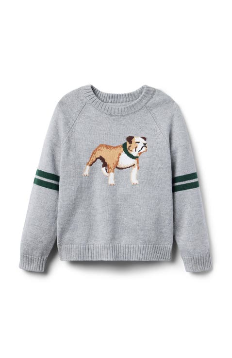 Bulldog Striped Sweater (Little Kid & Big Kid)