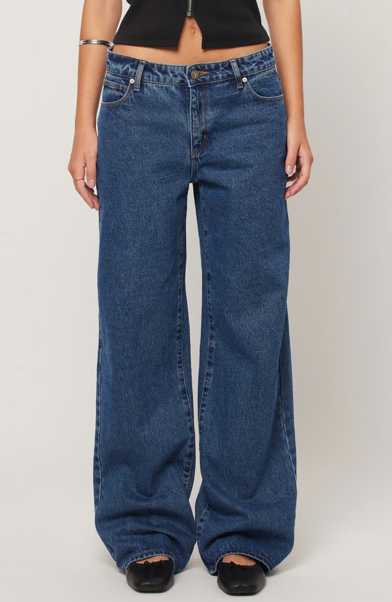 ABRAND '99 Bella Baggy Straight Leg Jeans, Main, color, Mid Blue