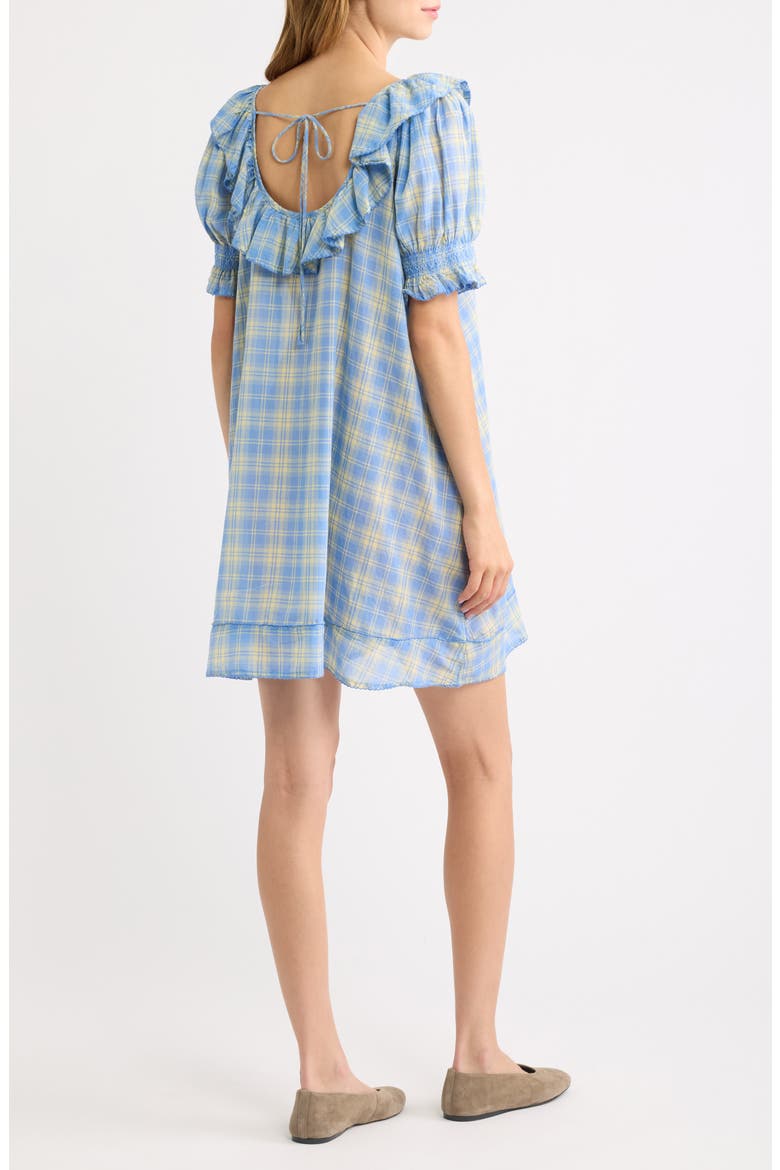 Harlow Organic Cotton Minidress, Alternate, color, BLUE