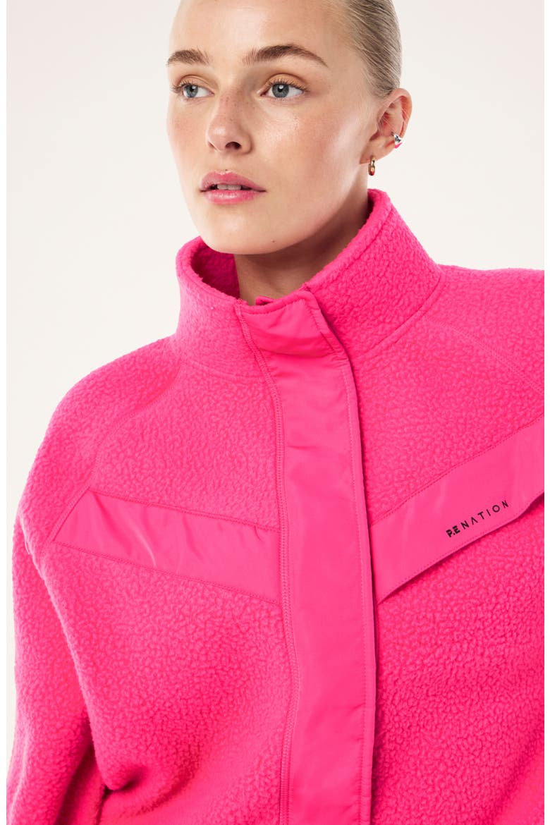 Shelter Fleece Jacket, Alternate, color, COSMO PINK