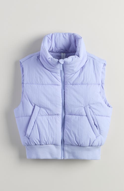 Zella Girl Kids' Layer Up Puffy Vest In Blue