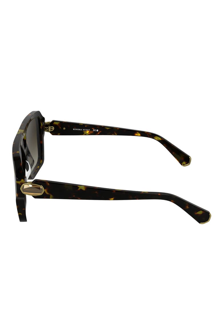 Elisa 57mm Gradient Aviator Sunglasses, Alternate, color, TOKYO TORTOISE