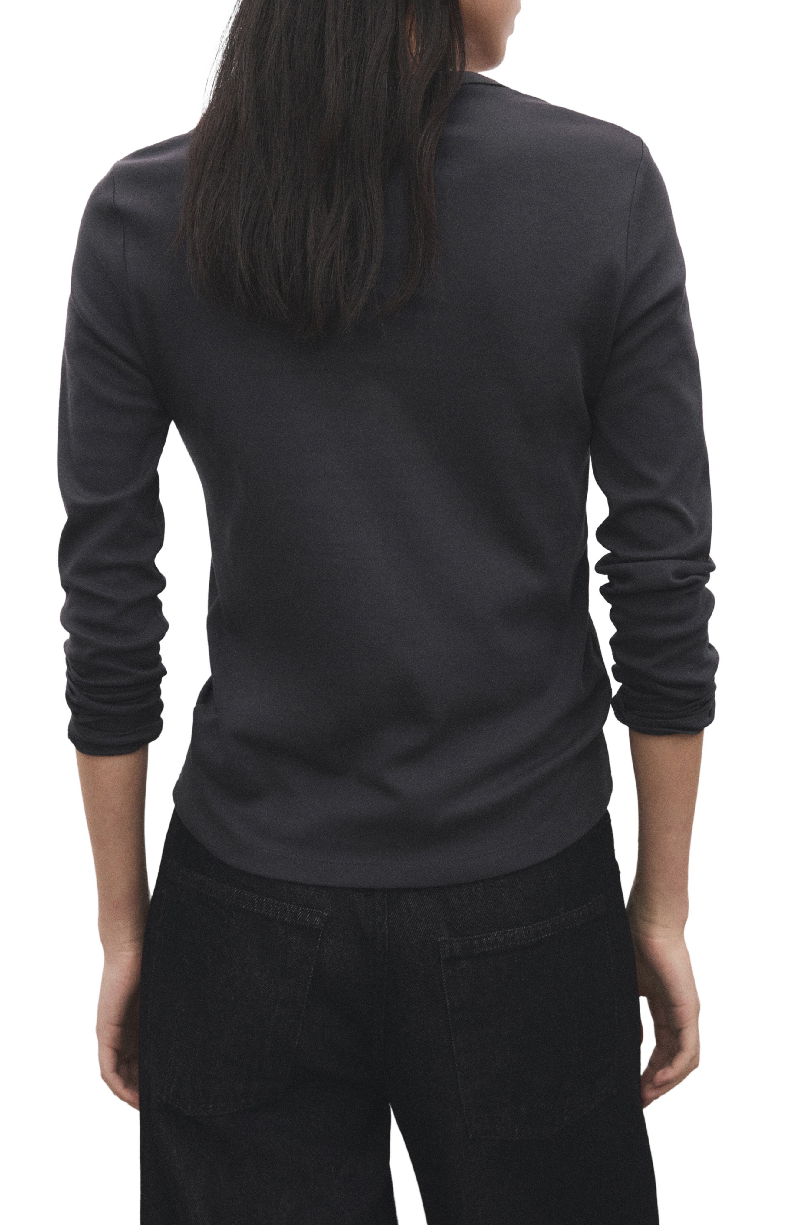 Long Sleeve Cotton T-Shirt - image 2