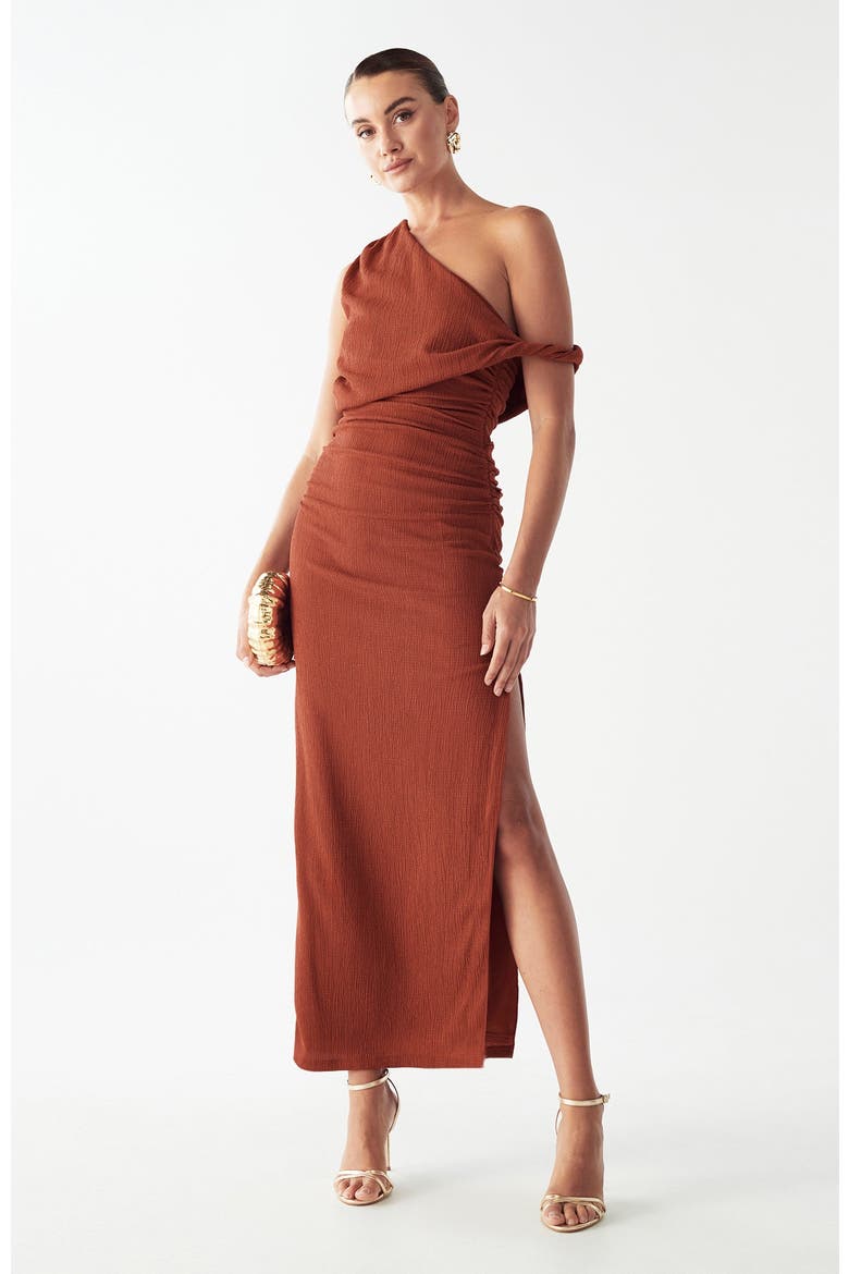 Crest Maxi Dress, Alternate, color, Copper