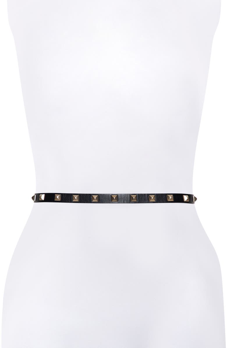 AllSaints Pyramid Stud Belt, Alternate, color, 