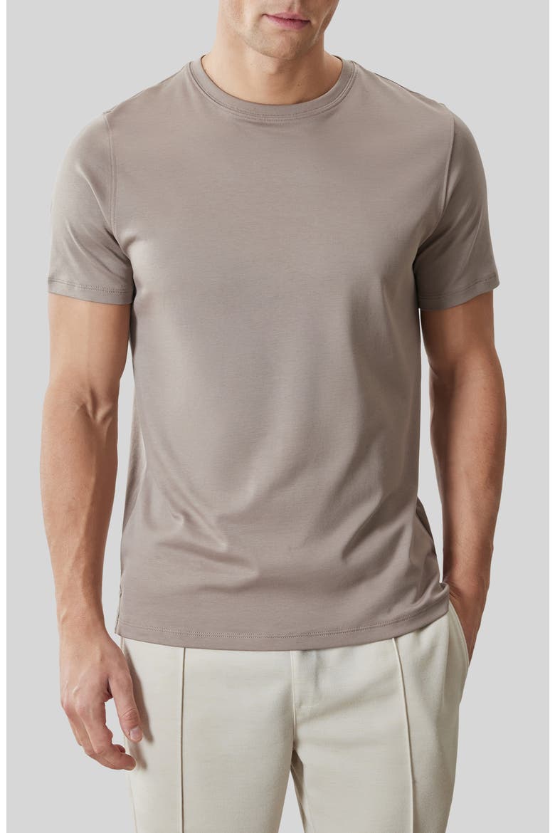 Georgia Pima Cotton T-Shirt, Main, color, ASH BROWN