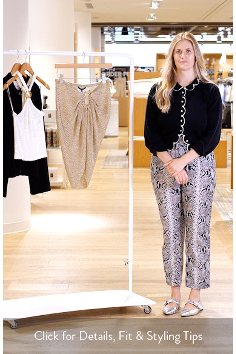 Luminous Metallic Sweater Skirt video