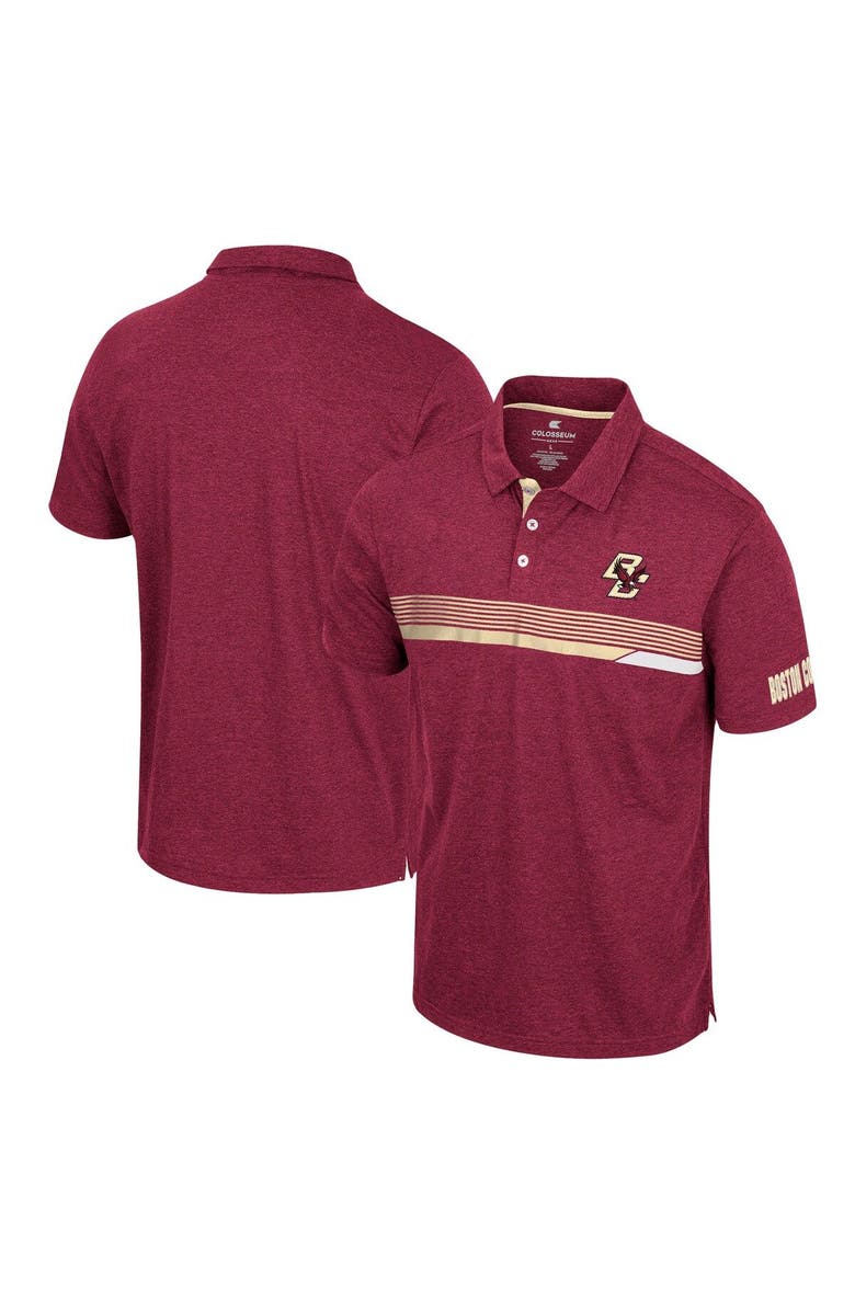 COLOSSEUM Men's Colosseum Maroon Boston College Eagles No Problemo Polo, Alternate, color, Maroon