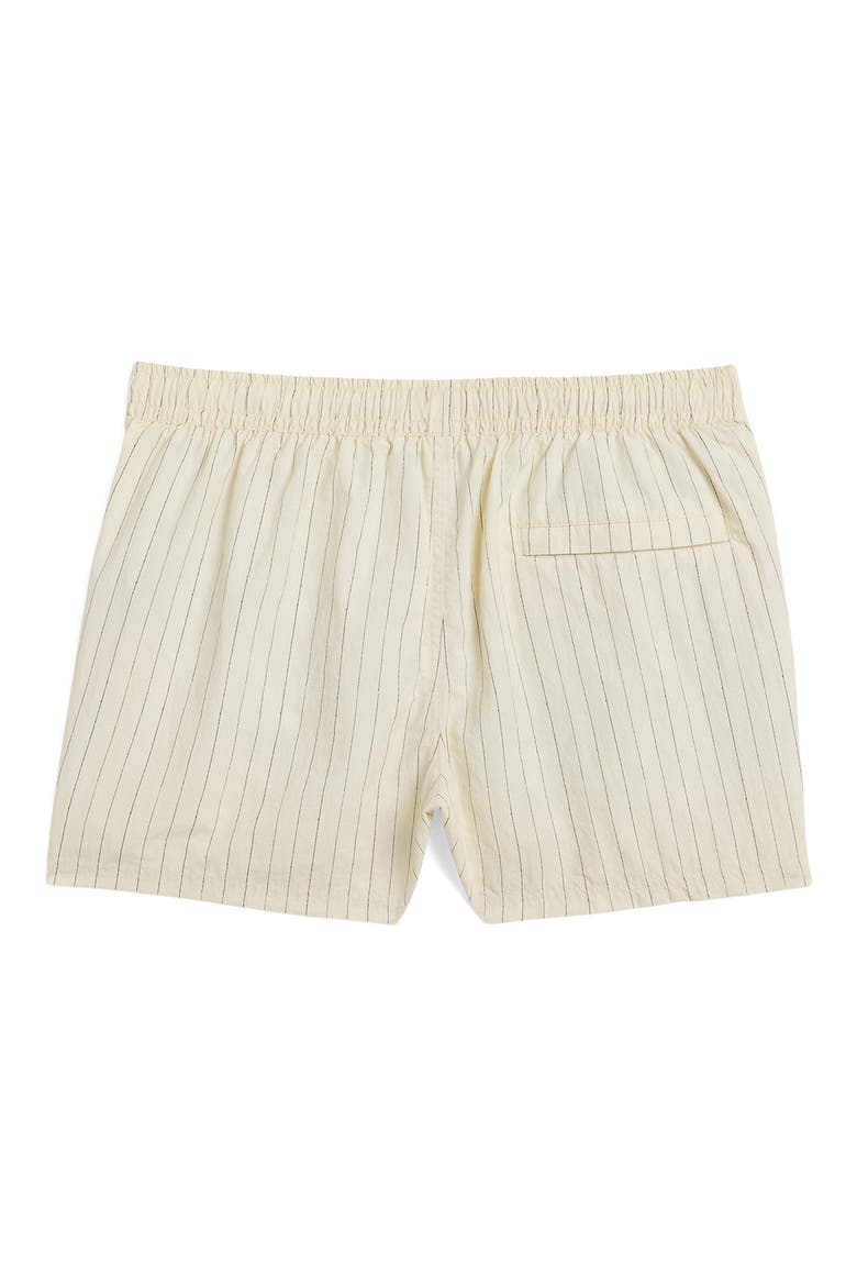 Print 4-Inch Nylon Swim Trunks, Alternate, color, TAILORED STRIPE/SEA SALT