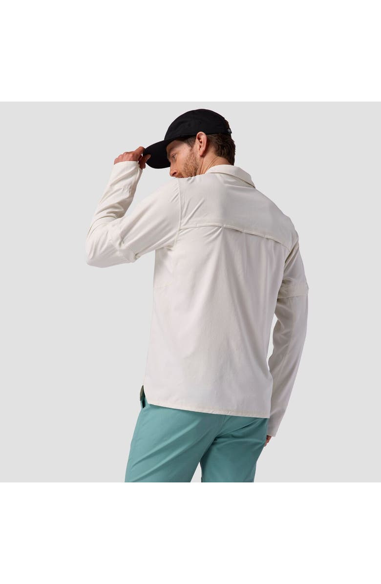 Backcountry Tahoe Woven Convertible Snap-Up Shirt - Men
s, Alternate, color, Egret