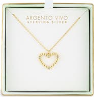 ARGENTO VIVO Twisted Open Heart Pendant Necklace