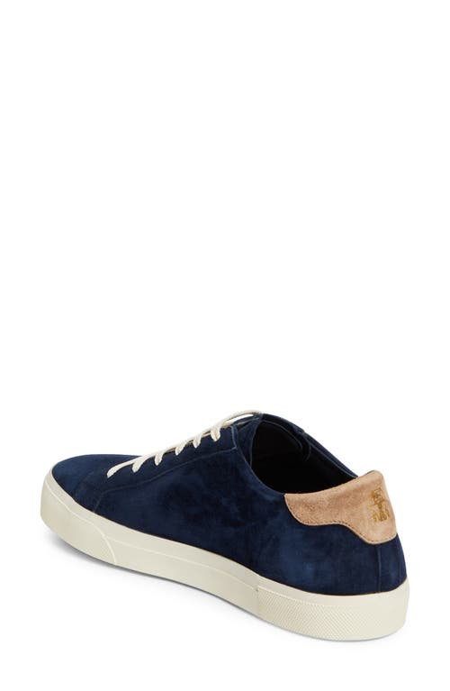 Brunello Cucinelli Suede Sneakers In Cqe72 Deep Blue