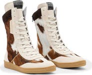 AllSaints Louise Genuine Claf Hair High Top Sneaker