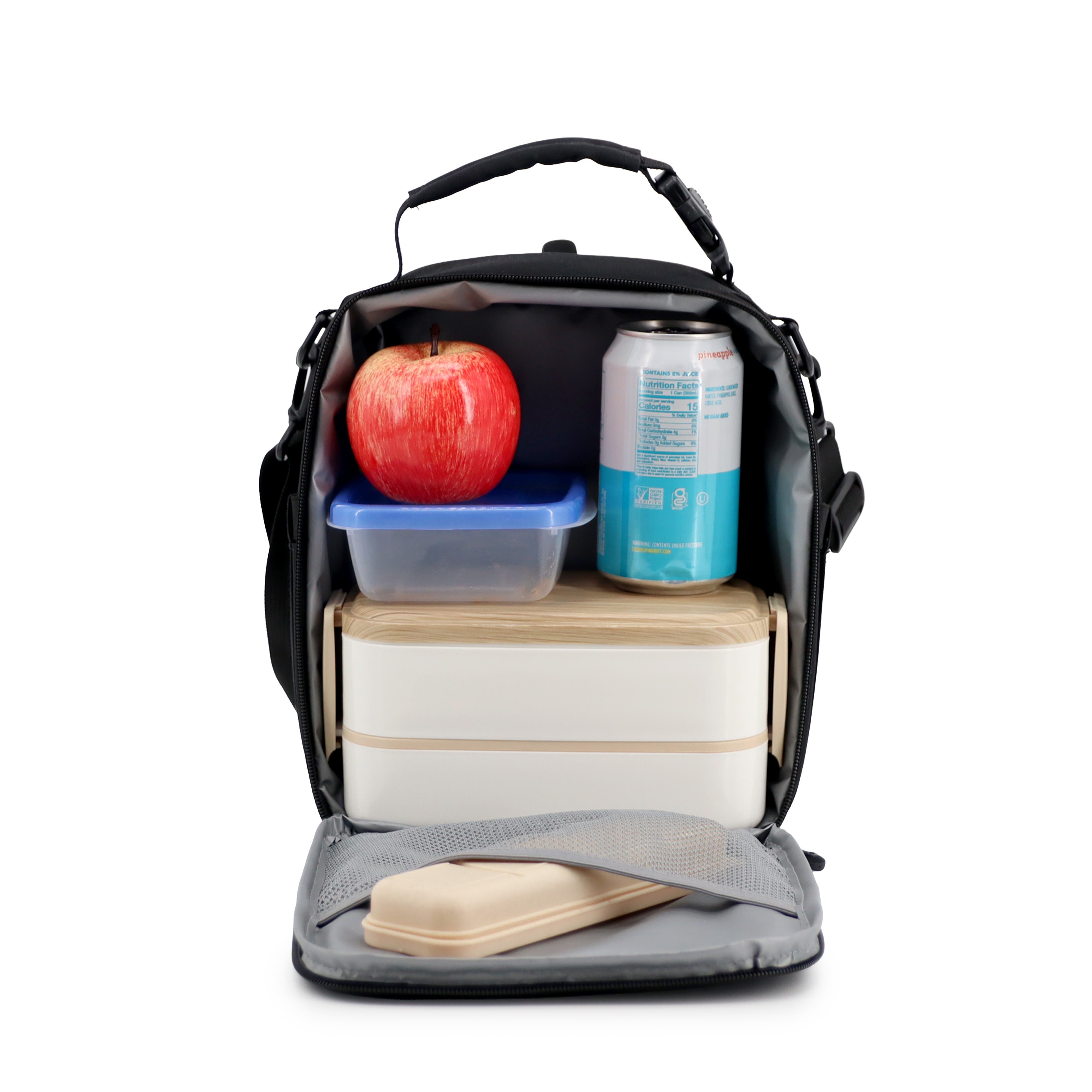 J World Cole Insulated Lunch Bag with Adjustable Strap, Alternate, color, Black