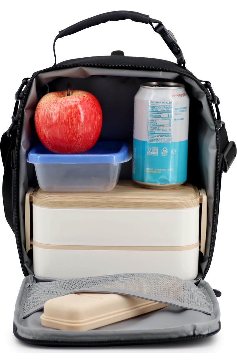 J World Cole Insulated Lunch Bag with Adjustable Strap, Alternate, color, Black
