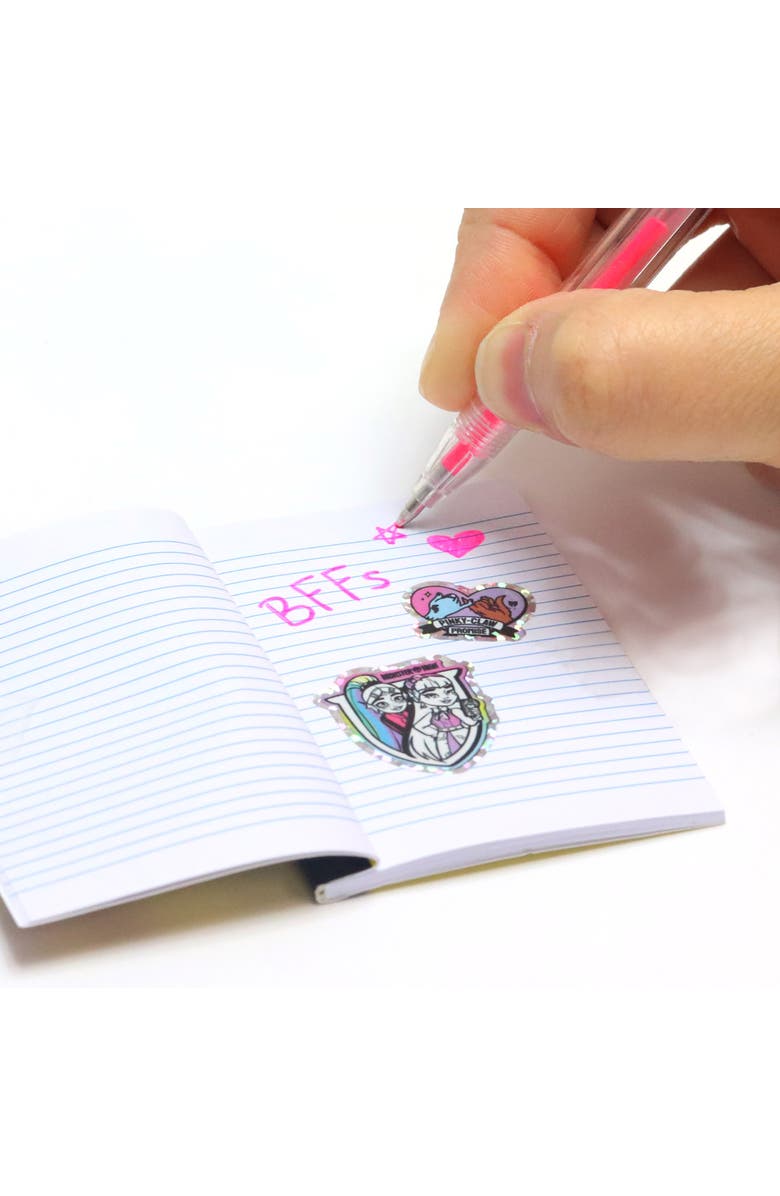 Monster High Design Activity Locker, Doodle & Decorate, Lavender Coffin Shaped, Alternate, color, Multicolored