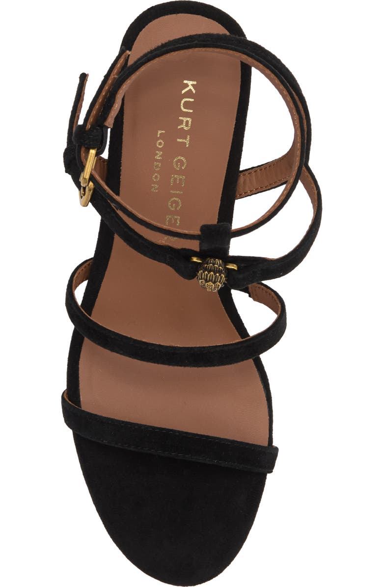 Kurt Geiger London Hampton Gladiator Sandal, Alternate, color, Black