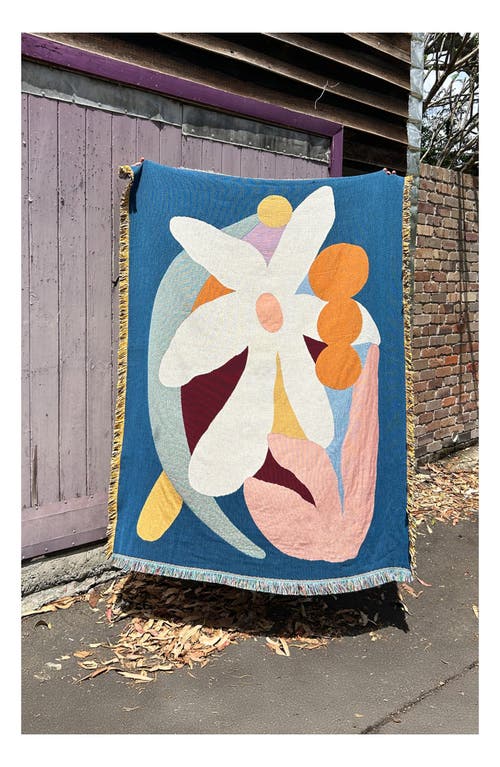 Slowdown Studio Delaney Woven Throw Blanket In Multi