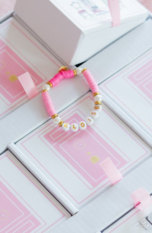 Bits & Bows Eloise Beaded Bracelet Set In Gold