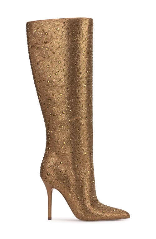 Jessica Simpson Laurel Pointed Toe Knee High Boot In Bronze