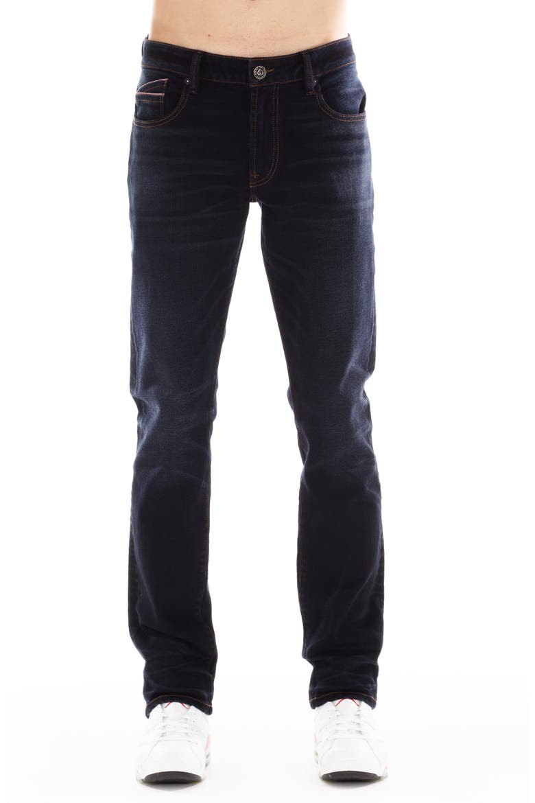 Rocker Slim Fit Jeans, Main, color, NOIR