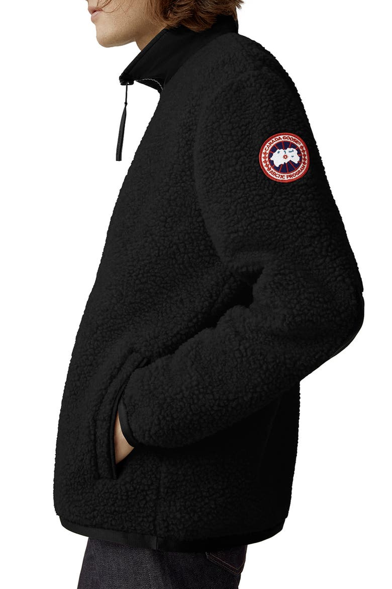 Renfrew Wool Blend Fleece Half Zip Pullover, Alternate, color, BLACK - NOIR