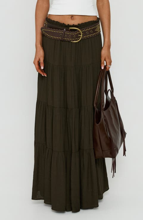 Mya Tiered Maxi Skirt