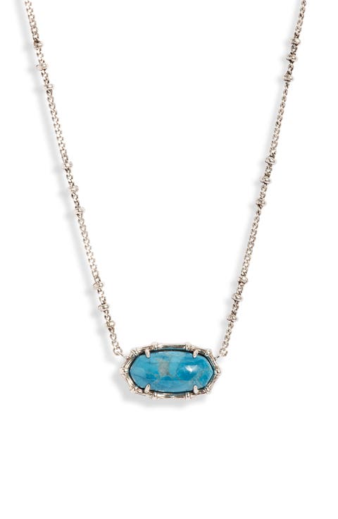 Elisa Bamboo Texture Pendant Necklace
