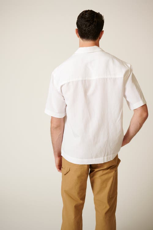 Leisure Lab Palma Button Up In White