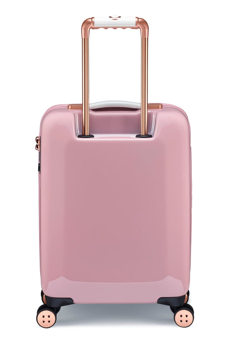 Small Elegant Print 21-Inch Spinner Carry-On, Alternate, color, PINK
