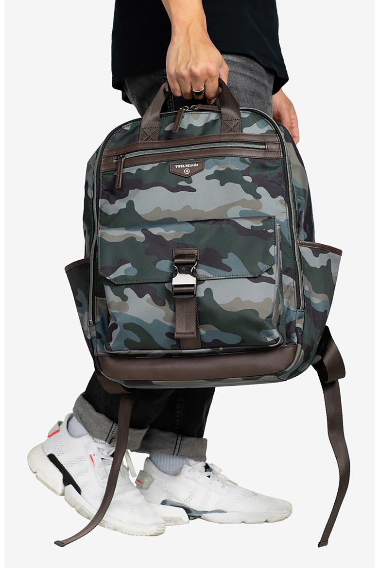 Courage Backpack Diaper Bag, Alternate, color, CAMO