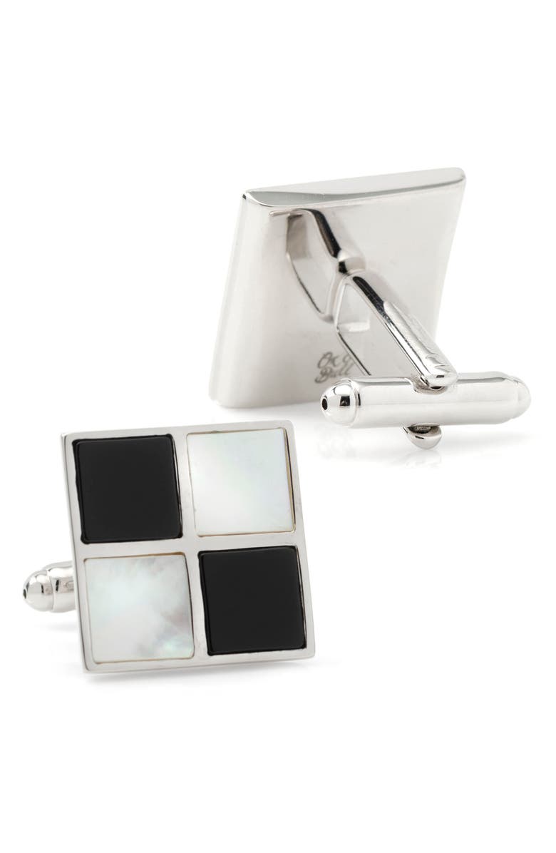 Cufflinks, Inc. Checkerboard Cuff Links, Alternate, color, White