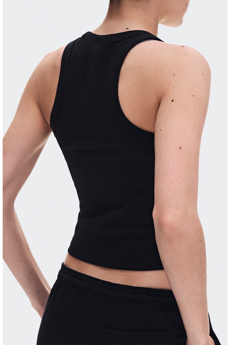 x Zendaya All Day Rib Tank, Alternate, color, BLACK