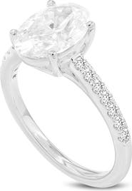 LuvMyJewelry Prose 14K Gold Oval Lab Grown Diamond Engagement Ring - 2.4 Ct