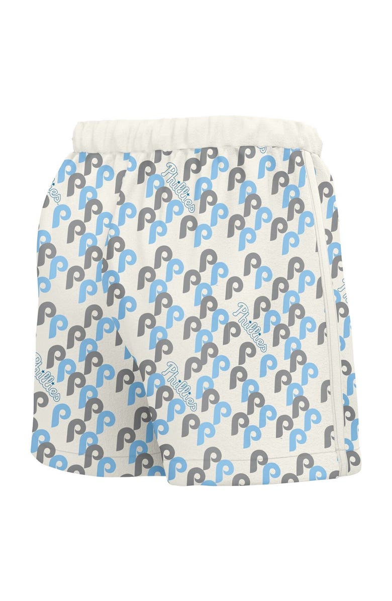 LUSSO Women's Lusso  White Philadelphia Phillies Marge Shorts, Alternate, color, White