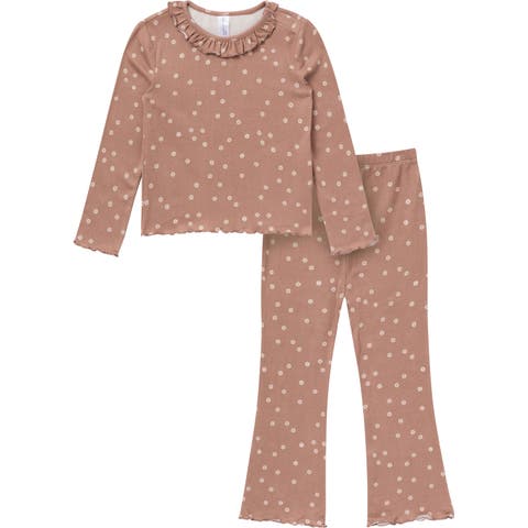 Ruffle Collar Top and Flare Pant Set (Baby)