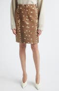 LOULOU DE SAISON Mica Genuine Calf Hair Skirt