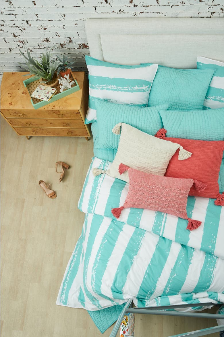 Langley Queen Duvet Cover, Alternate, color, Blue