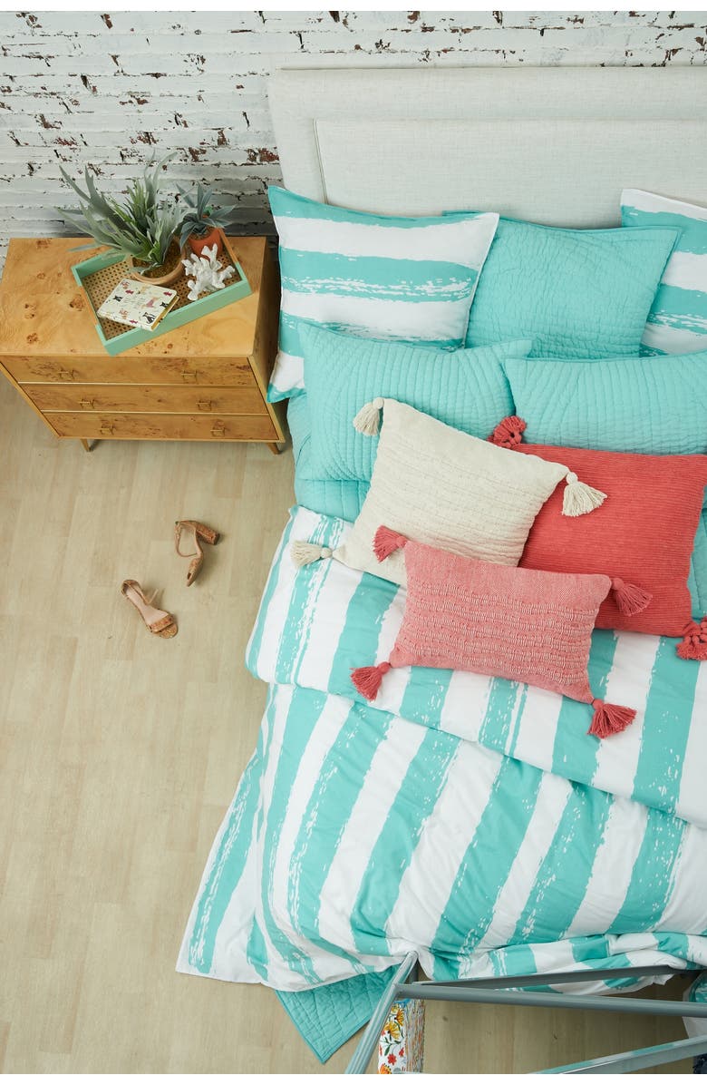 carol & frank Langley Cotton Euro Pillow Sham, Alternate, color, Blue