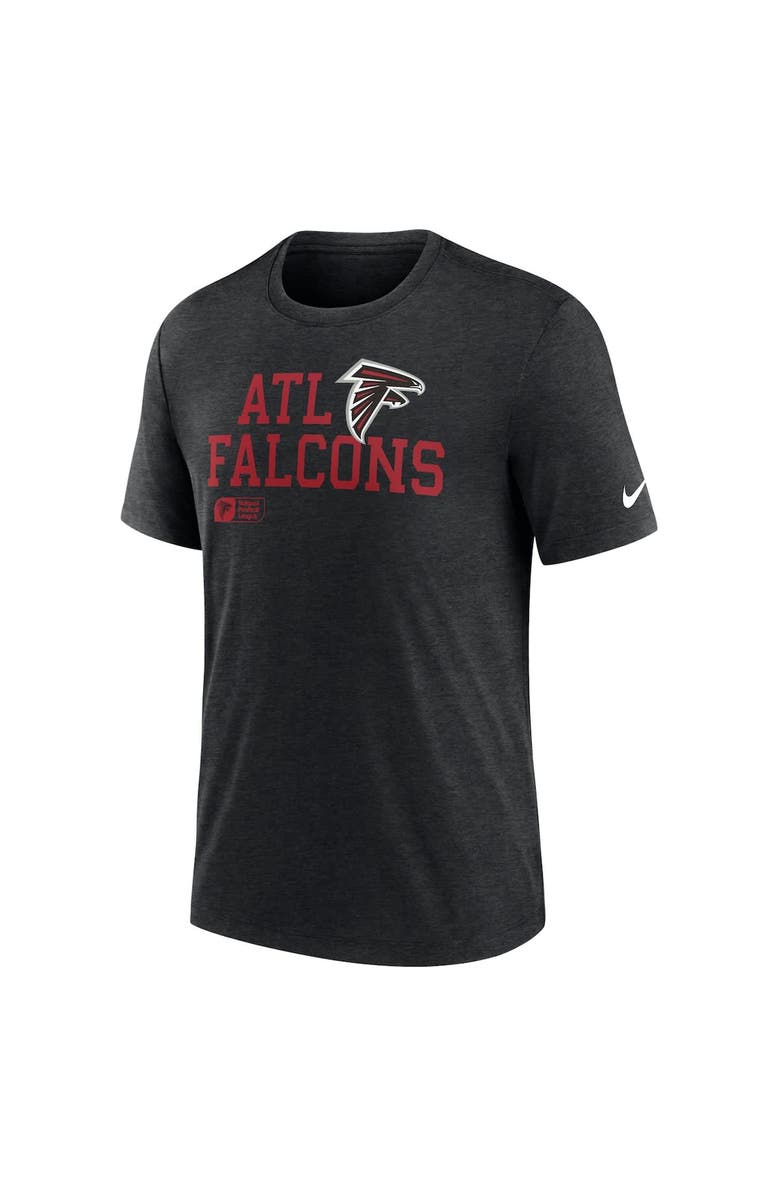 Nike Men's Nike Black Atlanta Falcons Overlap Lockup Tri-Blend T-Shirt, Alternate, color, Black