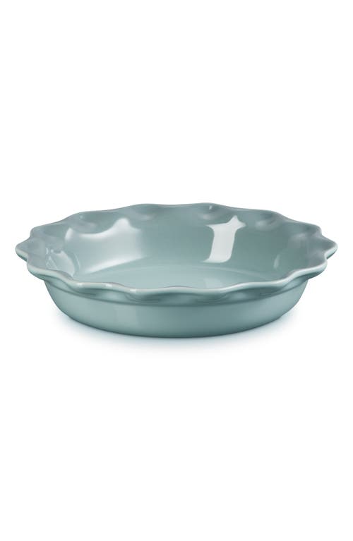 Le Creuset Stoneware Heritage Pie Dish & Fluted Loaf Pan Set In Sea Salt