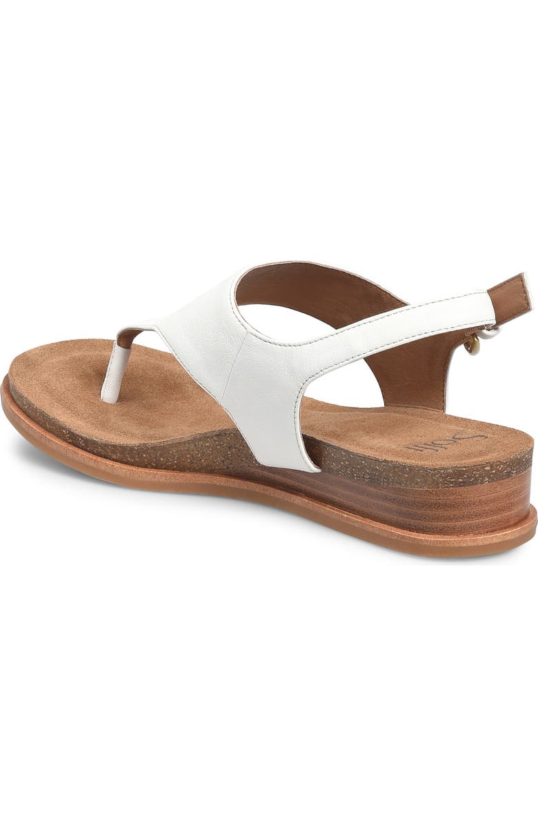 Söfft Penelope Slingback Wedge Sandal, Alternate, color, True White