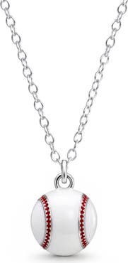 Lily Nily Kids' 3D Baseball Pendant Necklace