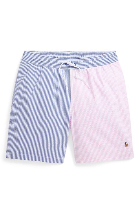 Kids' Traveler Stretch Seersucker Swim Trunks (Big Kid)