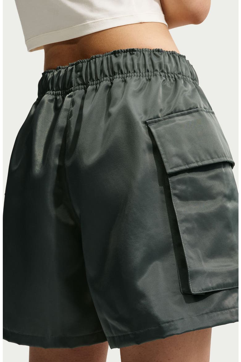 Satin Cargo Shorts, Alternate, color, 303 CMOGRN/ CMOGRN