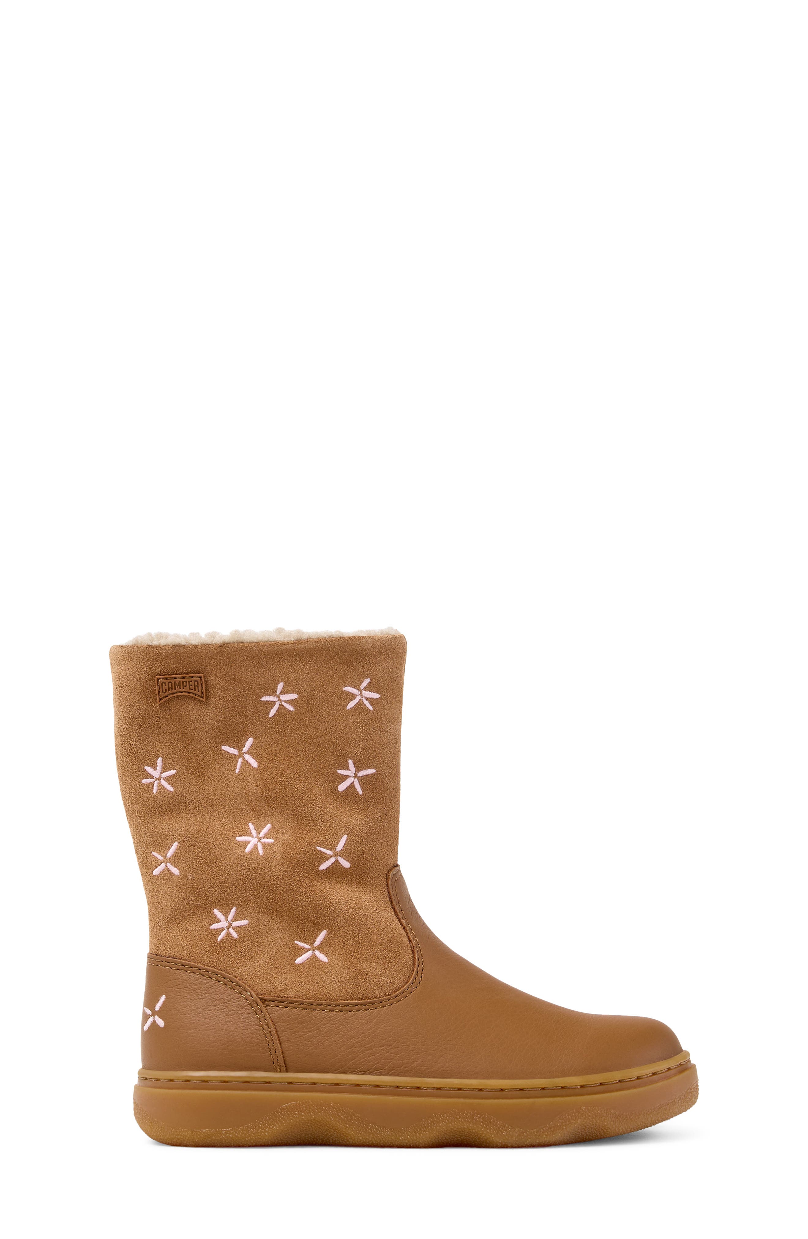 Kids' Kiddo Leather Boot, Alternate, color, MEDIUM BROWN