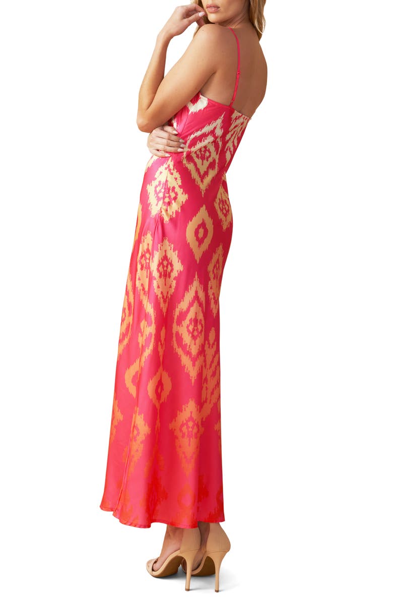 FLYING TOMATO Satin Slipdress, Alternate, color,