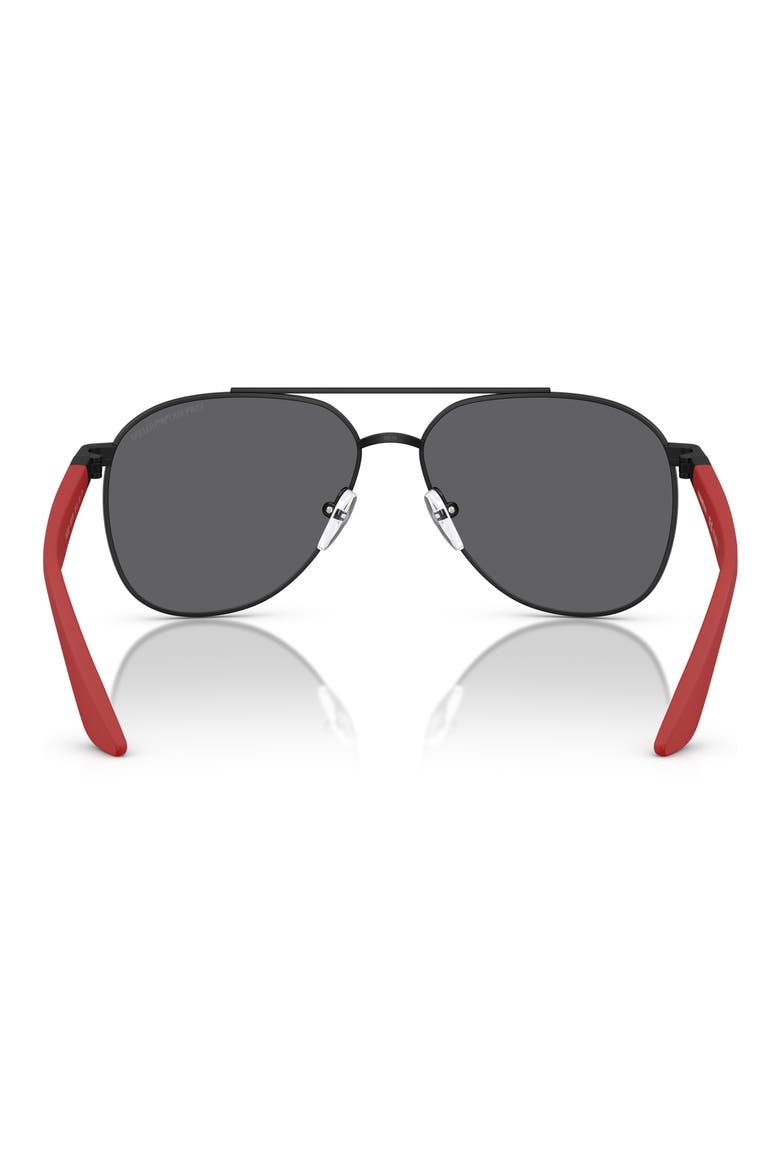 Kids' 53mm Pilot Sunglasses, Alternate, color, MATTE BLACK / GREY POLAR
